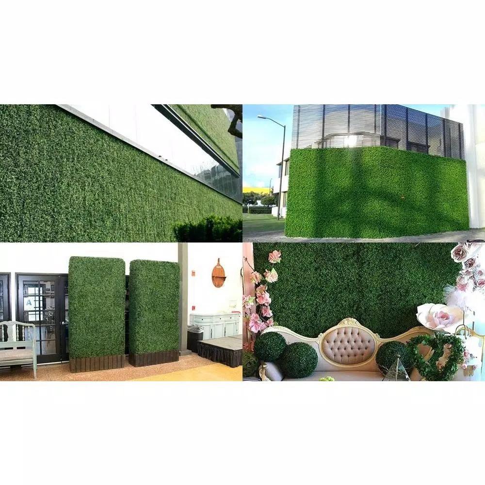 Ejoy GorgeousHome Artificial Ficus Boxwood Hedge Greenery Panels, 20 in. x 20 in. (12-Pack)