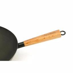 Cook Pro 14 in. Professional Heavy Duty Carbon Steel Wok with Assist Handle thumbnail 2