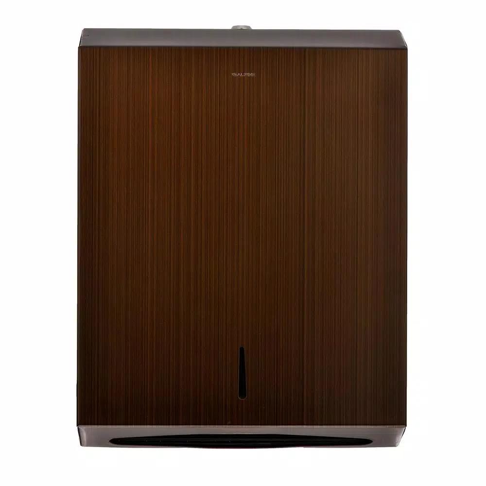 Alpine Industries Stainless Steel C-Fold & Multi-Fold Paper Towel Dispenser - Antique Bronze