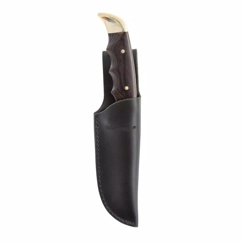 Sheffield Timber Series Big Pakka 4.5 in. Drop Point Fixed Blade Hunting Knife