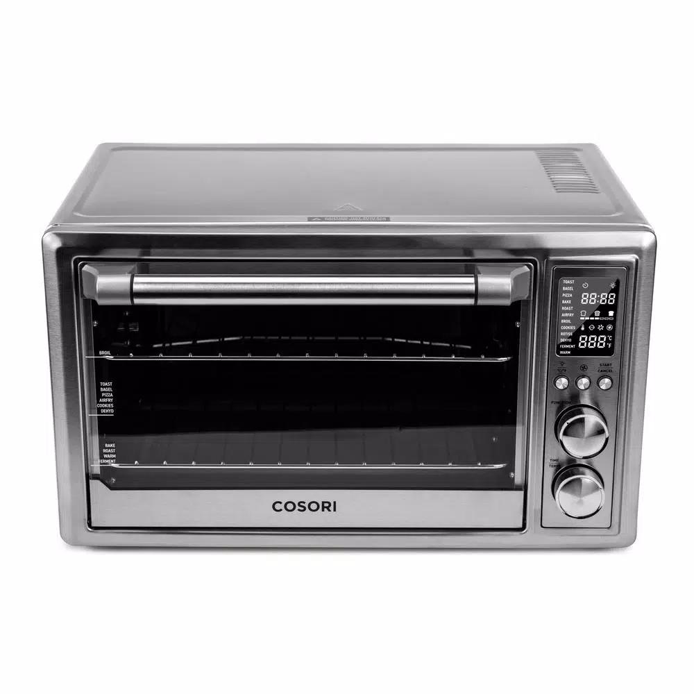 Cosori 30Qt Stainless Steel 12-in-1 Air Fryer Toaster Oven with Rotisserie and Extra Wire Rack