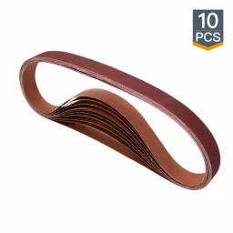 POWERTEC 1 in. x 42 in. 80-Grit Aluminum Oxide Sanding Belt, 10-Pack thumbnail 1