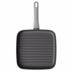 BergHOFF Leo 10 in. Aluminum Nonstick Grill Pan, Induction Compatible, Grey thumbnail 2