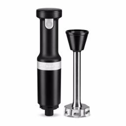 KitchenAid Cordless Variable Speed Hand Blender with Chopper and Whisk Attachments, Black Matte thumbnail 2