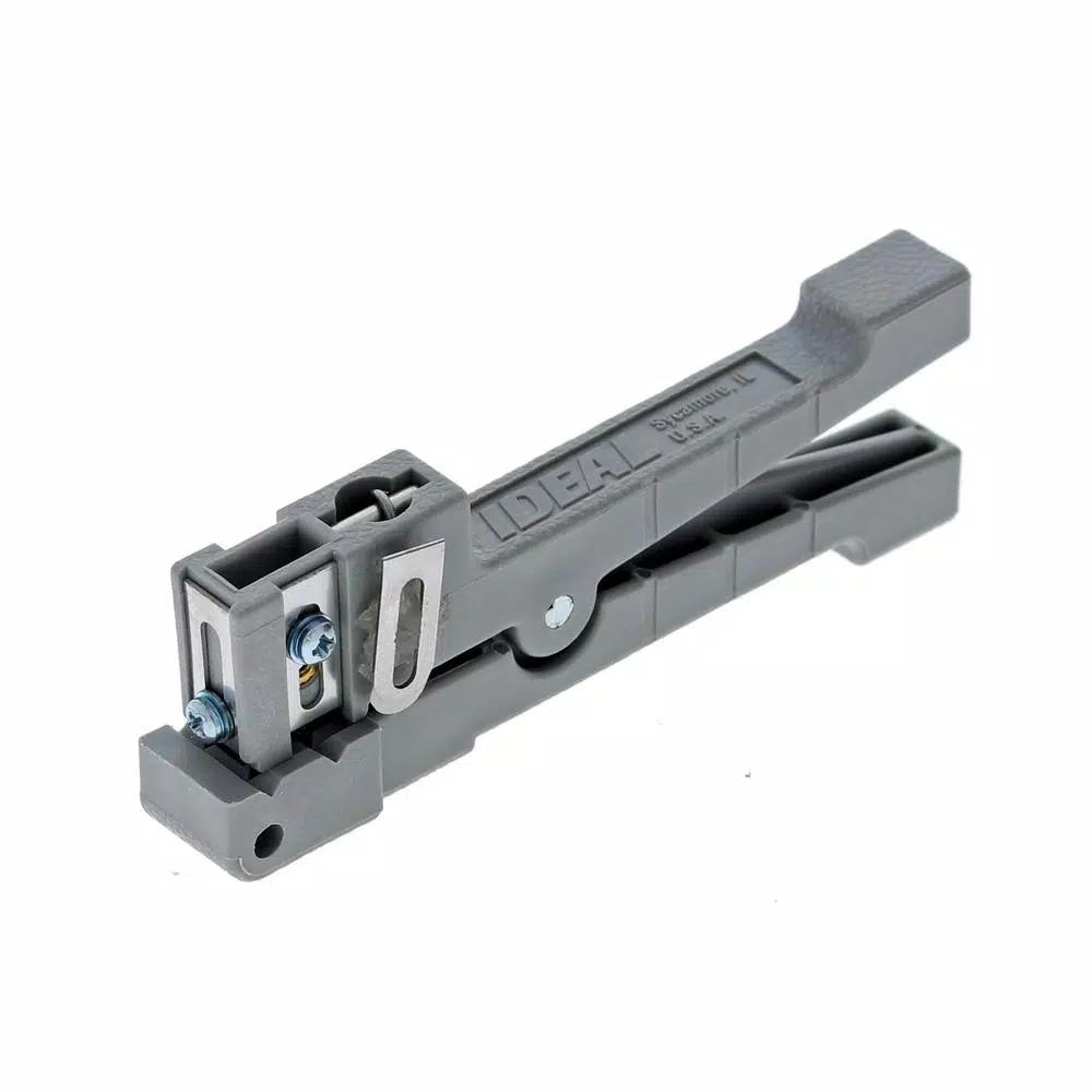 Ideal Adjustable Coax and Fiber Ringer Stripper Tool, Up to 1/8 in.