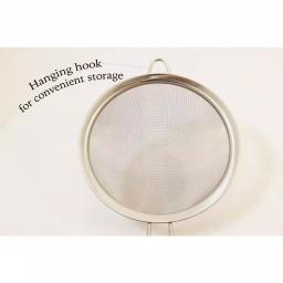 ExcelSteel 3-Piece Stainless Steel Mesh Strainer Set with Hanging Hooks thumbnail 3