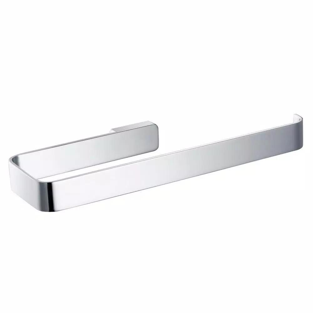 KRAUS Stelios Chrome Bathroom Towel Ring - Solid Brass Hand Towel Holder