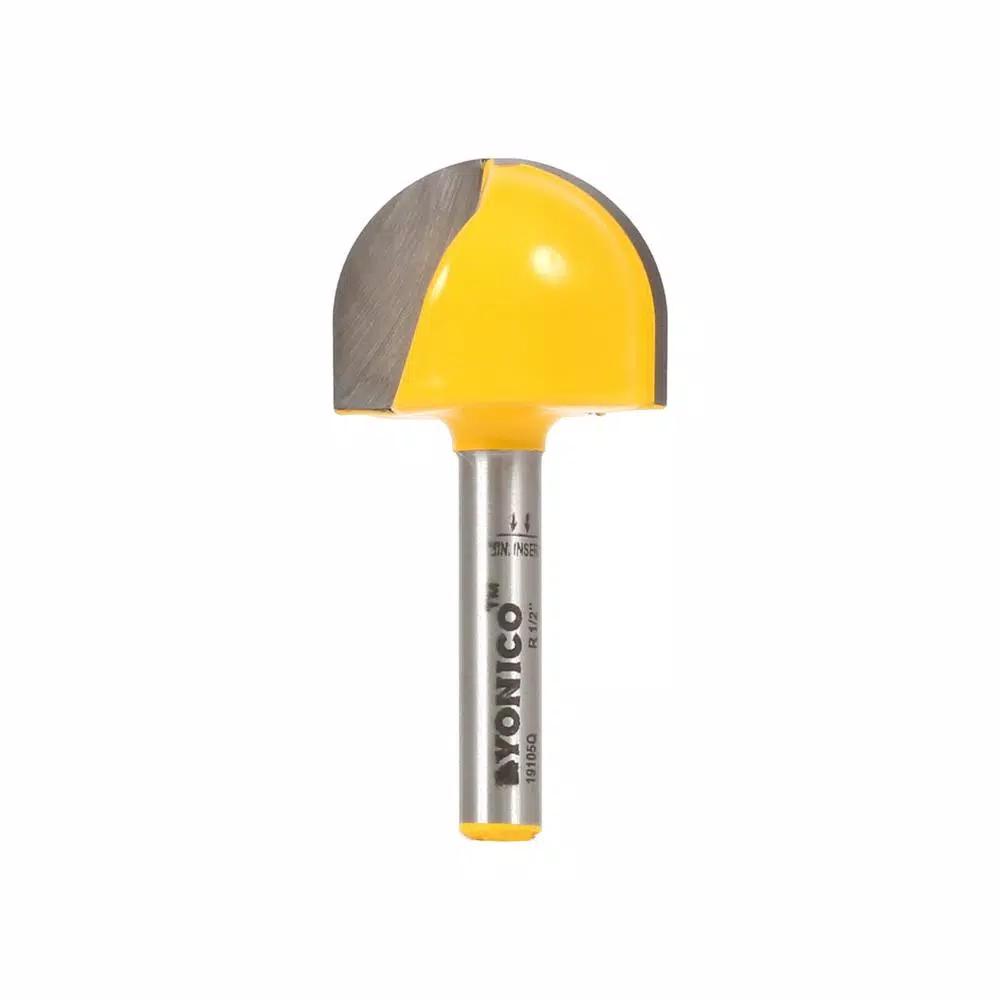 Yonico 1 in. Carbide Tipped Core Box Router Bit, 1/4 in. Shank