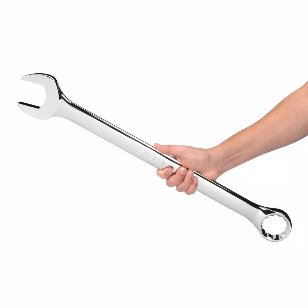 TEKTON 47 mm Combination Wrench, 12-Point Box End, Chrome Vanadium Steel