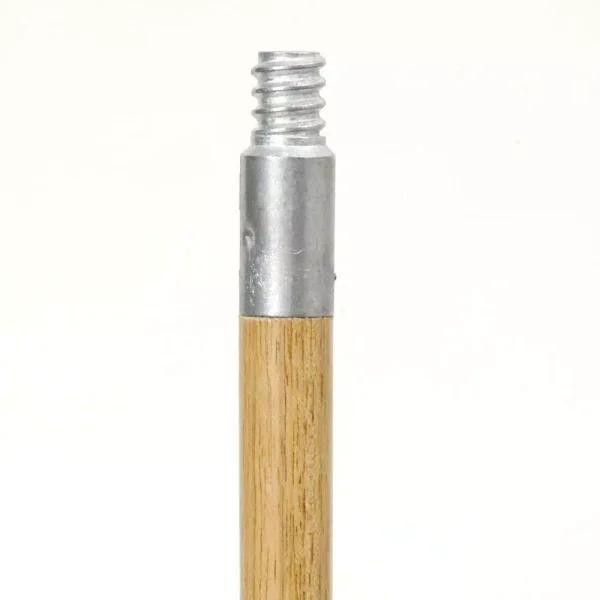 Ti-Dee American Ti-Dee 60 in. Wood Mop Replacement Handle with Metal Threaded Tip