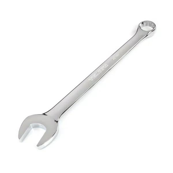 TEKTON 40 mm Combination Wrench, 12-Point Box End, Chrome Vanadium Steel