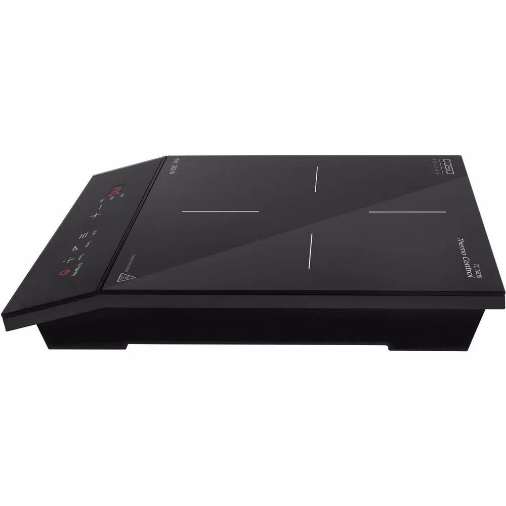 CASO Design TC 1800 Single Induction Burner 1800W Black Hot Plate with SmartControl