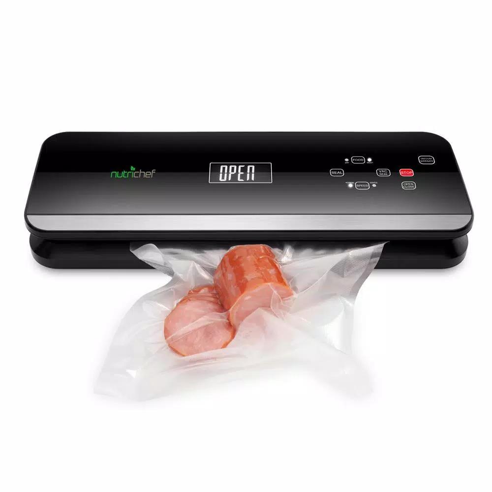 NutriChef Electric Food Vacuum Sealer with Digital Button Controls and Dual Sealing Modes