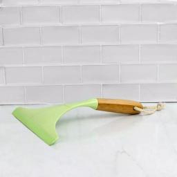 Home Basics 1.75 in. Bamboo Window Squeegee with Rubber Blade and Handle thumbnail 5