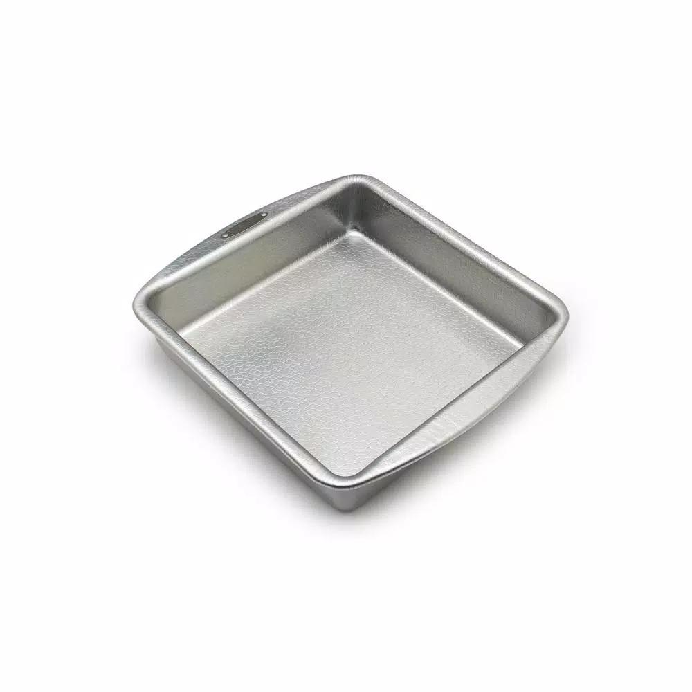 Doughmakers 9 in. Square Aluminum Cake Pan - Professional Grade Heavy Gauge Bakeware