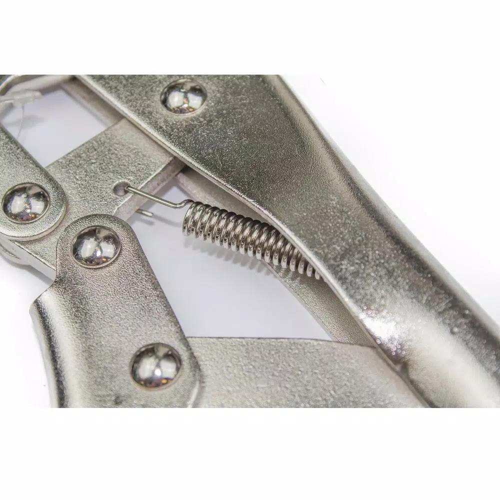 KING 12 in. Heavy-Duty Locking Pliers, Curved Jaw, Drop-Forged Carbon Steel