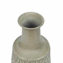 Winsome House 2-Piece Green-Gray Metal Damask Urn Vase Set thumbnail 2