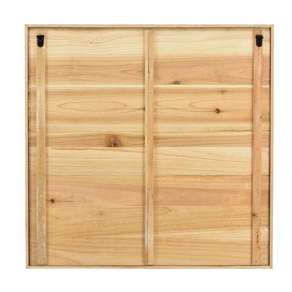 Winsome House Grateful Thankful Blessed Wood Inspirational Wall Plaque - 24in Rustic Home Accent