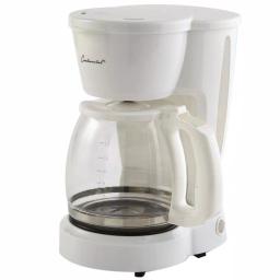 Continental 12-Cup Drip Coffee Maker with Permanent Filter and Pause-and-Serve Function, White thumbnail 1
