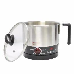 Tayama 1 Qt. Stainless Steel Slow Cooker with Temperature Control and Glass Lid thumbnail 2