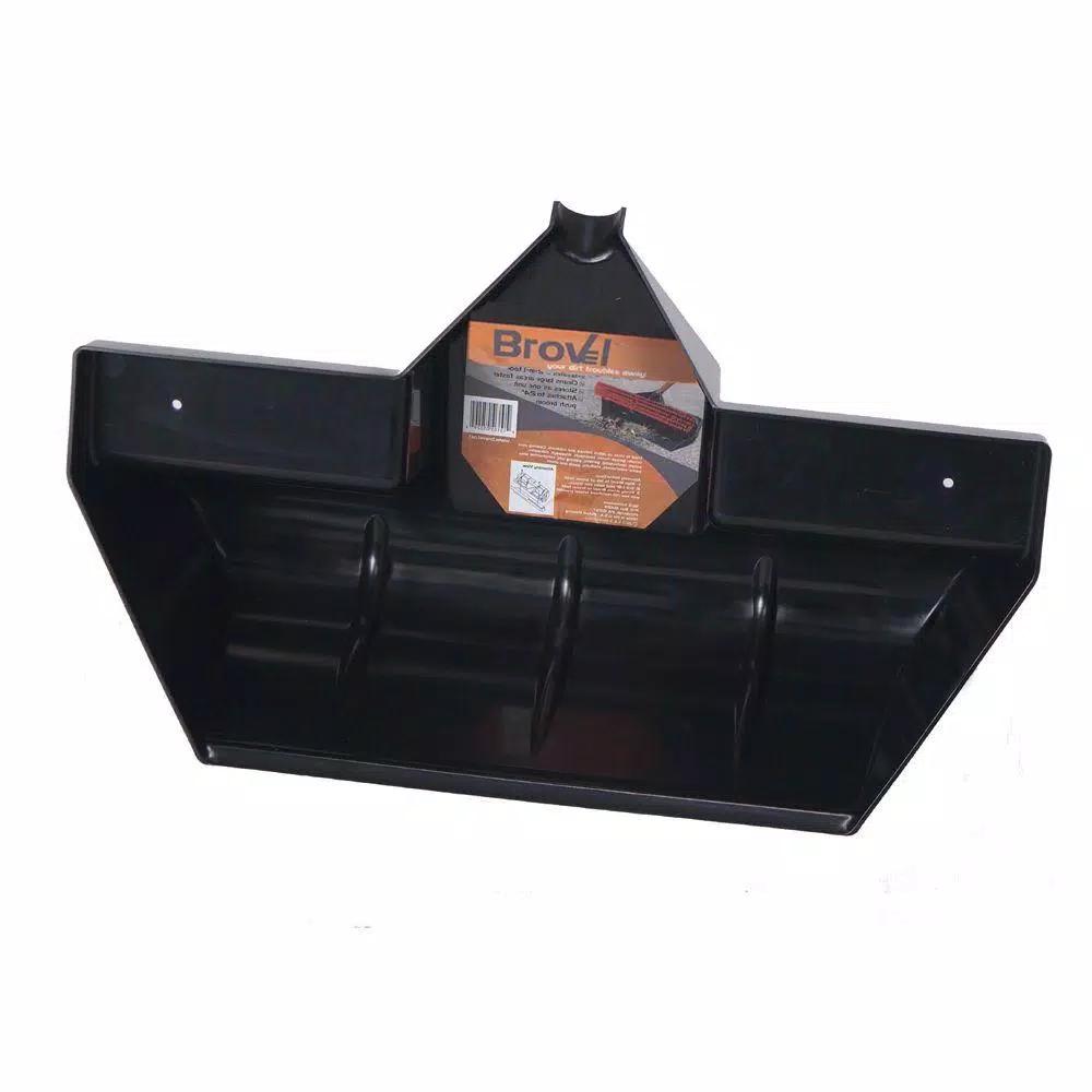 Brovel 18 in. 2-in-1 Broom Shovel Dust Pan Attachment