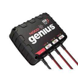 NOCO Genius GENM3 12 Amp 3-Bank On-Board Battery Charger for 12V Marine & Deep-Cycle Batteries thumbnail 2