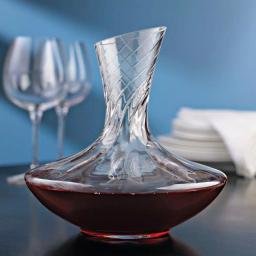 Wine Enthusiast Allure 47.25 oz. Aerating Wine Decanter, Mouth-Blown Lead-Free Crystal thumbnail 4