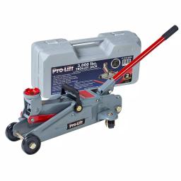 Pro-Lift 3000 lbs. Capacity Hydraulic Trolley Floor Jack with Blow Molded Case, Grey thumbnail 1