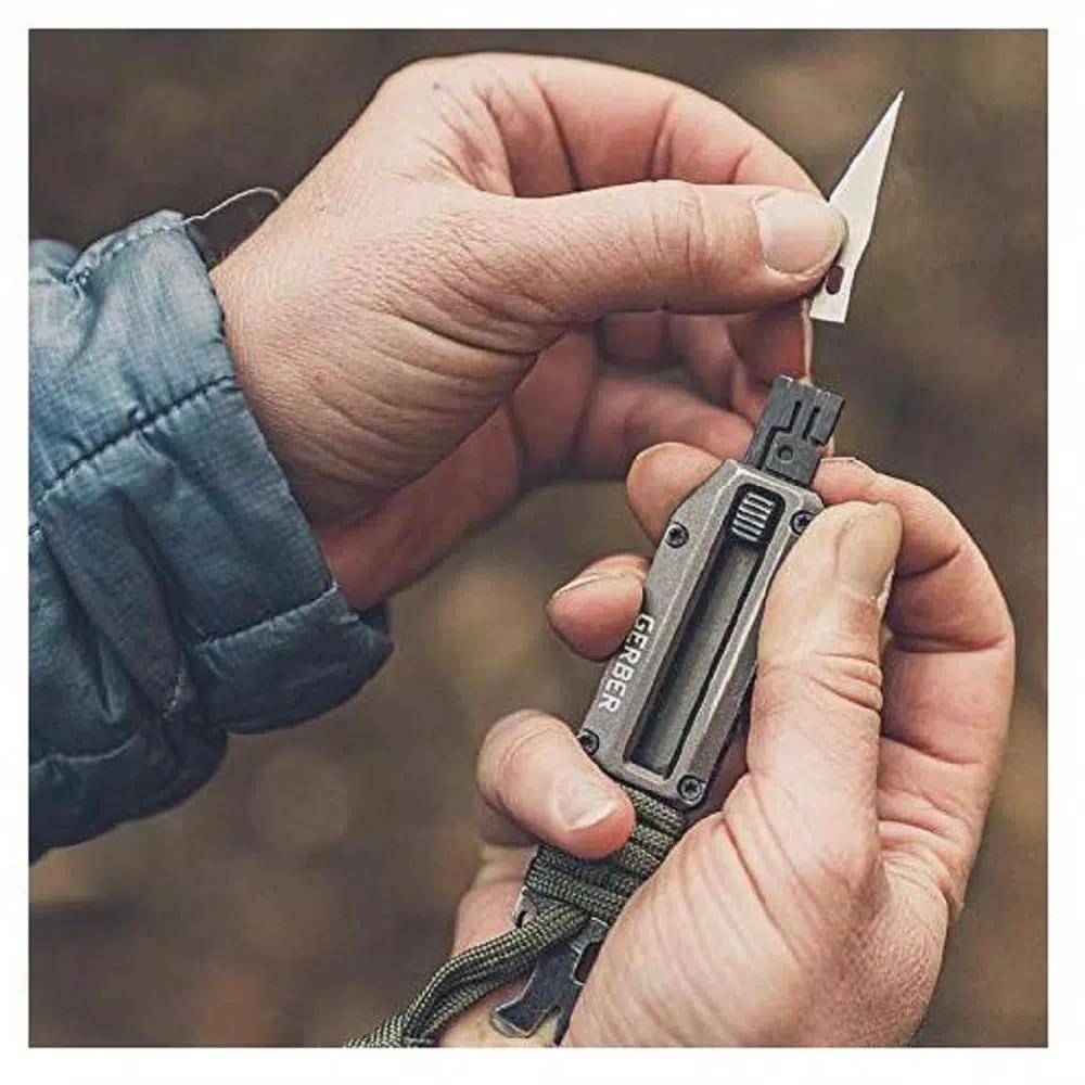 Gerber Prybrid-X 8-in-1 Multi-Tool with Replaceable #11 Hobby Blade and 550 Cord Wrap
