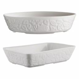 Mason Cash In The Forest 2-Piece Stoneware Roasting Set, Rectangle Bakers thumbnail 3