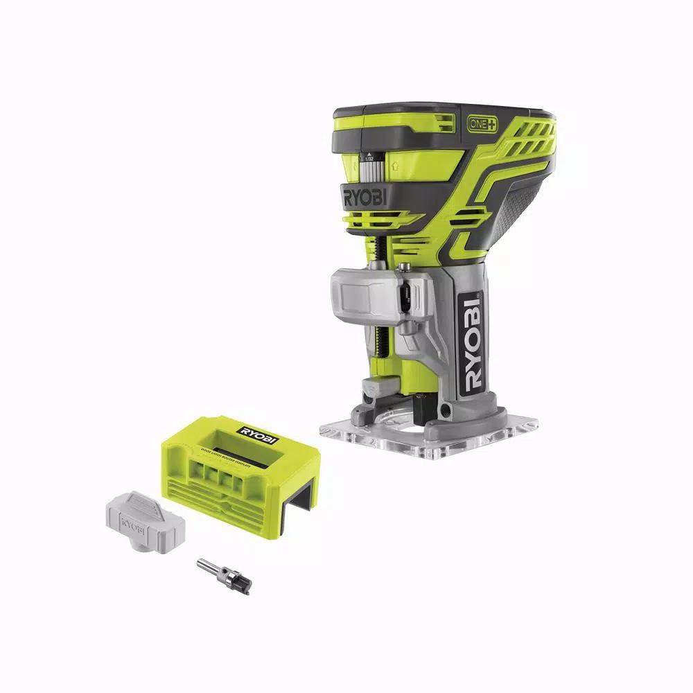RYOBI ONE+ 18V Cordless Fixed Base Trim Router with Router Latch Mortiser (Tool Only)