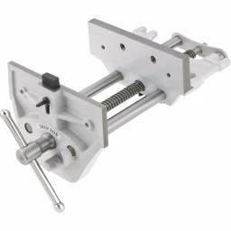 Shop Fox 9 in. Quick Release Cast Iron Wood Vise with Sliding Dogs thumbnail 1