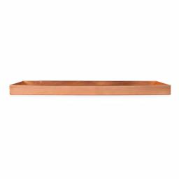 Achla Designs 20 in. Polished Copper Plated Stainless Steel Decorative Long Serving Tray thumbnail 5
