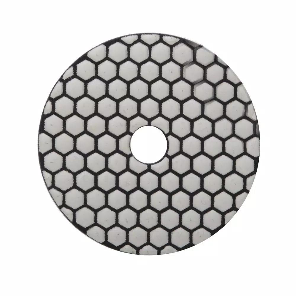 Rubi 4 in. 1500 Grit Resin Dry Polishing Pad for Engineered Stone, Concrete, Marble & Granite