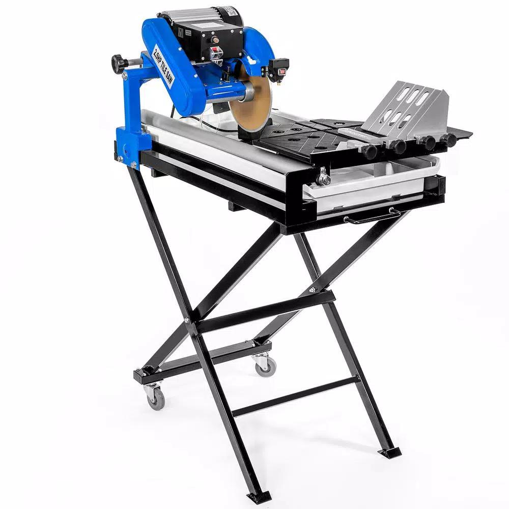 Stark 7.25 in. Corded Wet Tile Saw with Stand, 15.5 Amp 2.5 HP