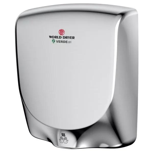 World Dryer VERDEdri V2 High-Speed Electric Hand Dryer - Polished Stainless Steel