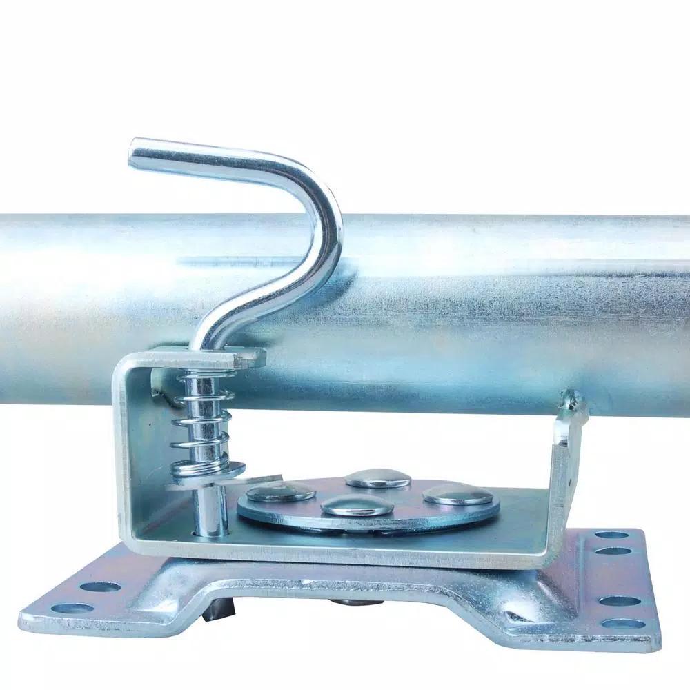 Max Load 2000 lb. Capacity Side Wind Trailer Jack with Dual Wheels and Horizontal Mounts