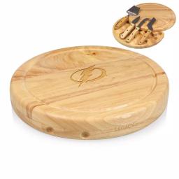 Picnic Time Circo Rubberwood Cheese Board and 4-Piece Stainless Steel Tool Set thumbnail 2