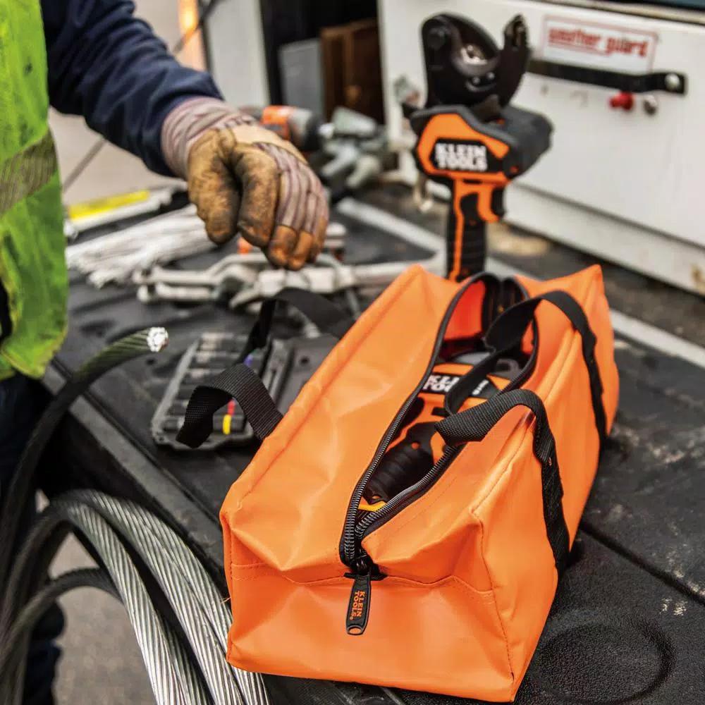 Klein Tools Battery-Operated Closed-Jaw Cable Cutter Kit with 20V 2 Ah Batteries & Charger