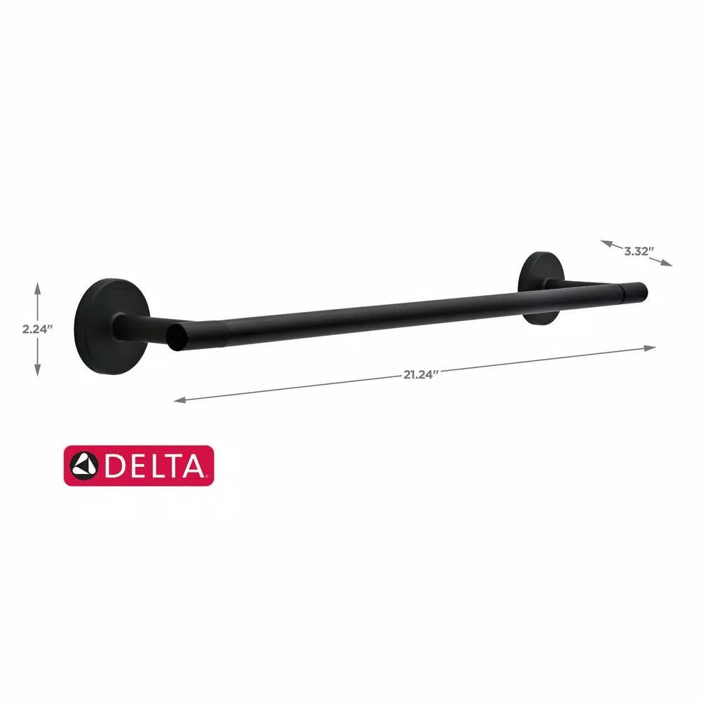 Delta Lyndall 18 in. Single Towel Bar, Matte Black
