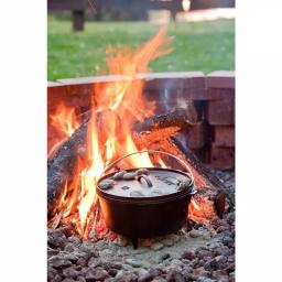 Lodge 8 Qt. Cast Iron Deep Dutch Oven with Lid and Bail Handle thumbnail 3