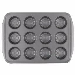 Circulon 12-Cup Nonstick Muffin Pan, Gray Bakeware thumbnail 3