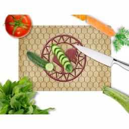 Caroline's Treasures Rooster Chicken Tempered Glass Cutting Board - Large Heat Resistant Chopping Board thumbnail 2