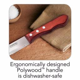 Tramontina Porterhouse 5-Piece Steak Knife Set with Hardwood Counter Block thumbnail 5