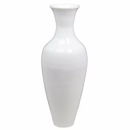 Uniquewise 37 in. White Modern Bamboo Tall Floor Vase - Trumpet Shape thumbnail 3
