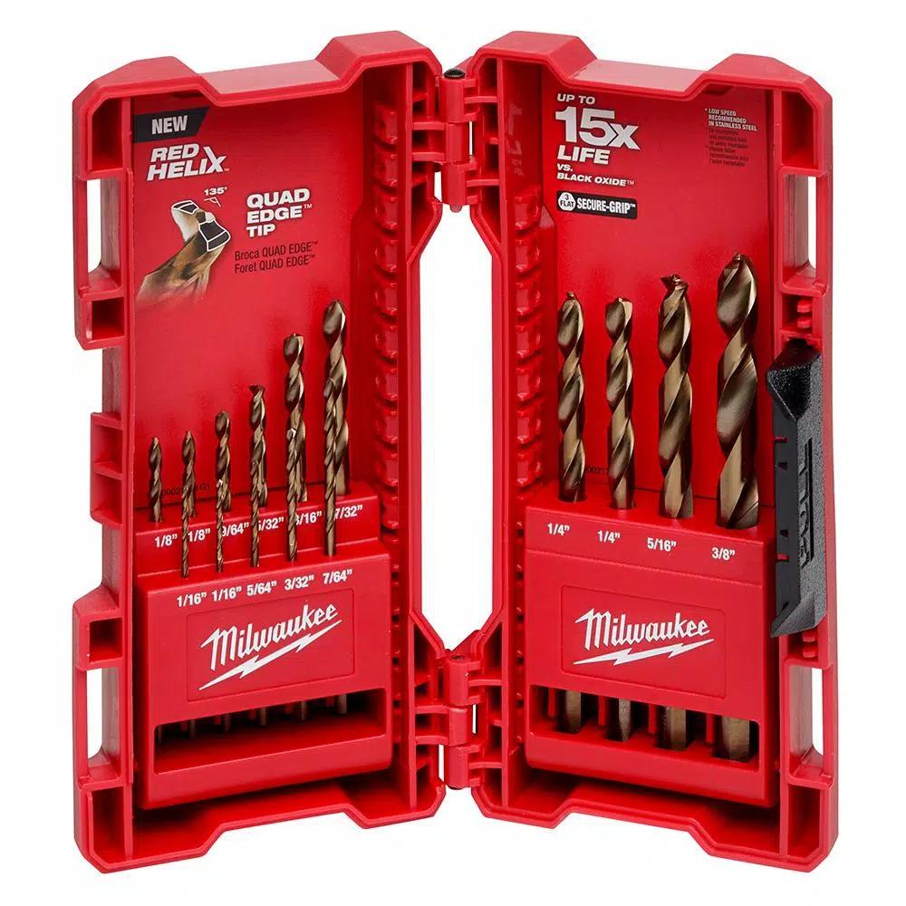 Milwaukee SHOCKWAVE 68-Piece Impact Duty Driver Bit, Cobalt Drill Bit, and Carbide Hole Saw Set