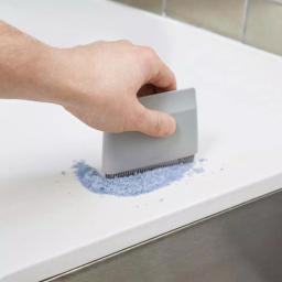 Umbra Flex 4 in. Silicone Sink Squeegee and Soft Brush Cleaner, Grey thumbnail 4