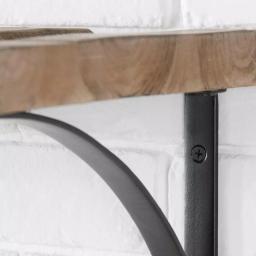 StyleWell 6-Bottle Natural Wood and Metal Wall Mounted Wine Rack thumbnail 4