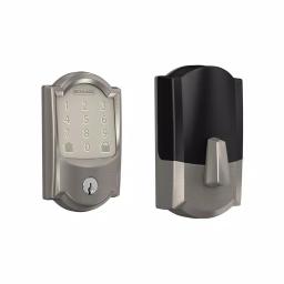 Schlage Encode Smart WiFi Deadbolt with Alarm, Satin Nickel thumbnail 1