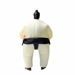 ALEKOs Inflatable Sumo Wrestler Adult Halloween Costume with Headpiece thumbnail 4